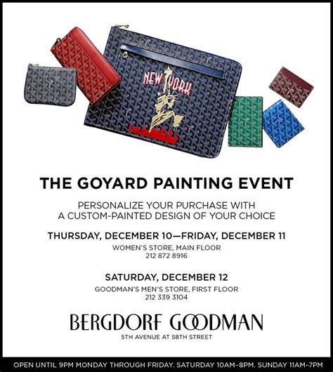 goyard painting event|the Goyard gazette.